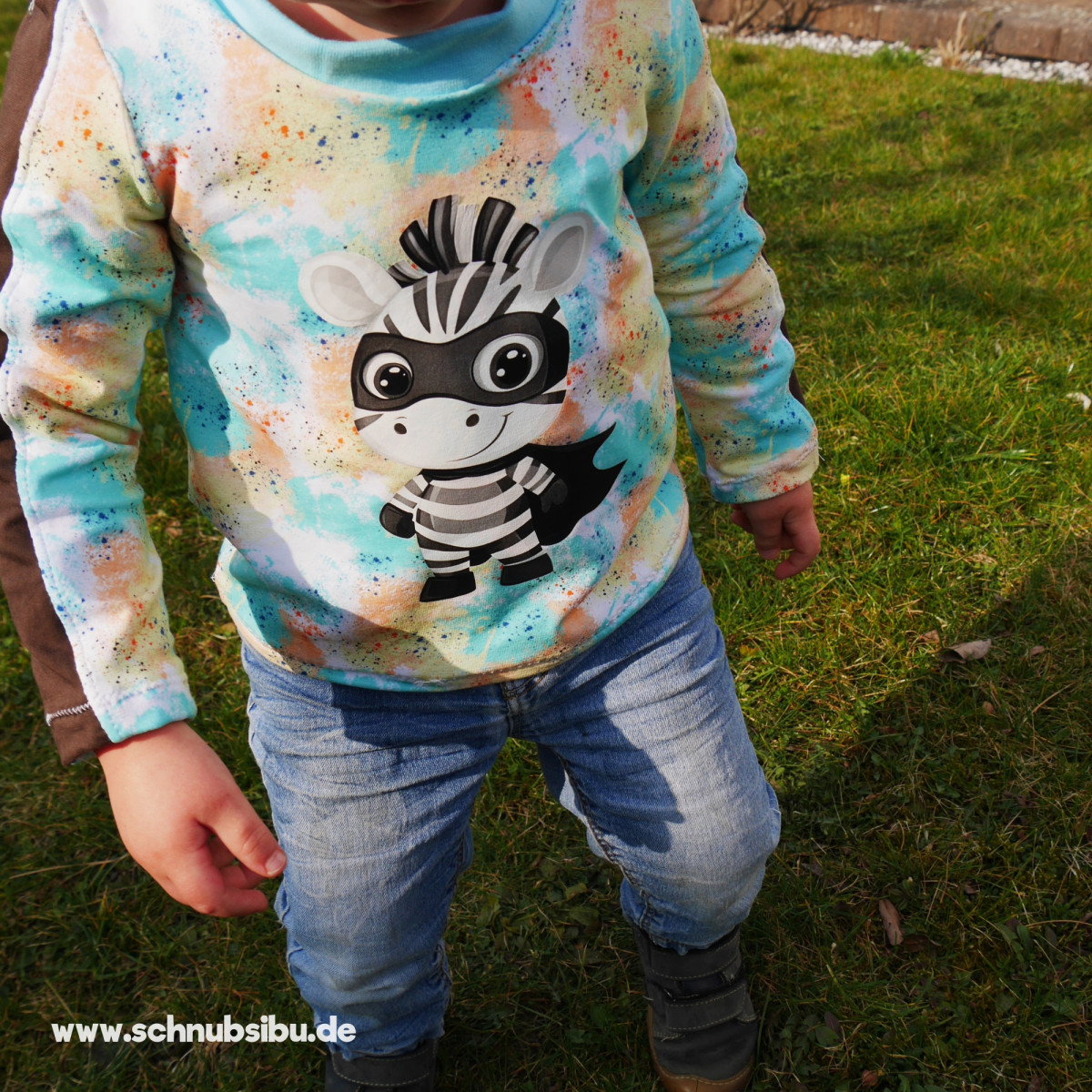 Bügelbild Superhelden Tiere - Zebra